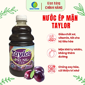 Nước Ép Mận ( Ít Đường ) Tự Nhiên Hữu Cơ Taylor 946ml Naturally Prune Juice