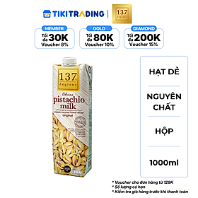 Sữa hạt Hạt dẻ Nguyên chất 137 DEGREES 1000ml