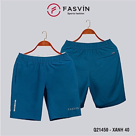  Quần đùi nam Fasvin Q21450.HN short thể thao vải gió chun trơn mát co giãn 4 chiều.