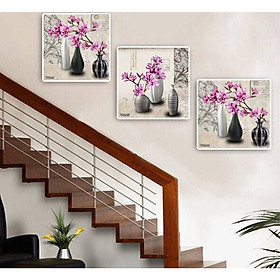 Mua Tranh treo tường  tranh treo Cầu Thang CT15/Gỗ MDF cao cấp phủ kim sa/ Chống ẩm mốc  mối mọt/Bo viền góc tròn