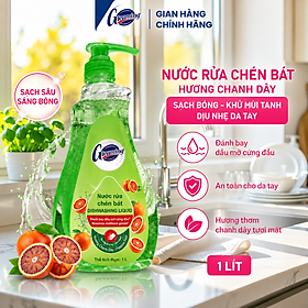 Chai Nước Rửa Chén Bát Gleaming Sạch Dầu Mỡ