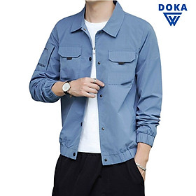 Áo khoác kaki nam 2 lớp kiểu Hàn Quốc đơn giản cao cấp phong cách thời trang Doka PSK19