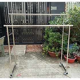 Mua Sào phơi đôi inox cao cấp có 2 thanh để đồ