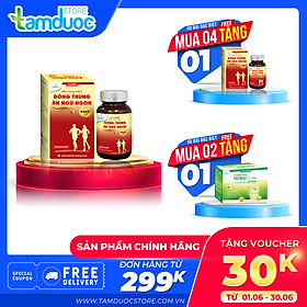 ĐÔNG TRÙNG ĂN NGỦ NGON NEW FORMULA FAST (Lọ 30 viên) – Hỗ trợ ăn ngon ngủ tốt, giảm căng thẳng, mệt mỏi, bồi bổ sức khỏe