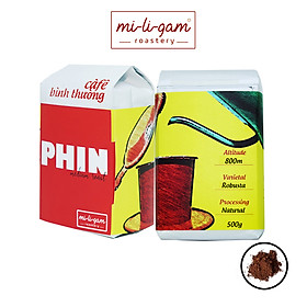 Combo 2x 500g Robusta / Cà phê Bột Pha Phin | mi-li-gam roastery #miligam cà phê nguyên bản rang xay pha phin độ rang vừa