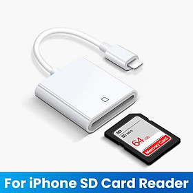 Trình đọc thẻ 8 chân đến SD TF cho iPhone 13 12 Micro SD TF Thẻ nhớ trên bộ điều hợp đầu đọc thẻ camera thông minh cho iOS 13 màu: T1