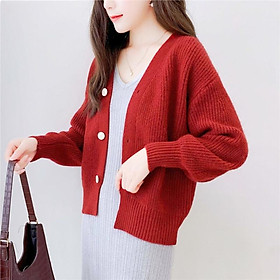 Hàng Sẵn_ Áo khoác len cardigan nhỏ ngọt ngào Hadu shop