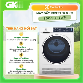 Mua Máy sấy ngưng tụ 8kg EDC804P5WB UltimateCare 500 - Hàng chính hãng (chỉ giao HCM)