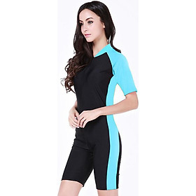 Bộ Đồ Bơi Nữ Một Mảnh Tay Ngắn Rashguard