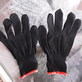 Mua sỉ 12 đôi găng tay mút đen-xám