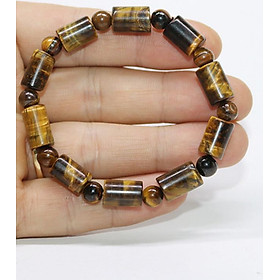 Vòng tay đá mắt hổ đốt trúc - Vòng tay đá phong thủy - Lắc tay đá phong thủy