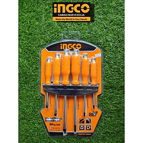 BỘ TUỐC NƠ VÍT ĐÓNG 6 CHI TIẾT INGCO HSGTDC180601 - HÀNG CHÍNH HÃNG