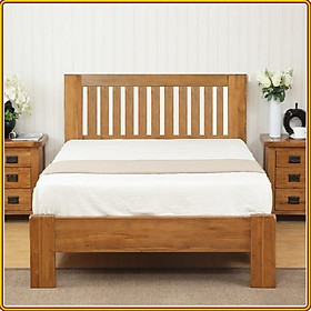 Giường ngủ gỗ sồi màu tự nhiên Juno sofa 212 x192 x 102cm