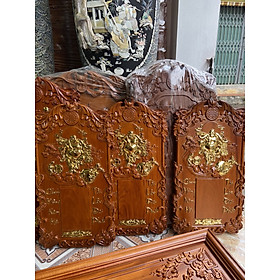 Mua TRANH Đốc lịch treo tường khắc phật di lặc bằng gỗ gõ đỏ kt 31×56×4cm
