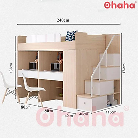 Mua GIƯỜNG TẦNG THÔNG MINH CAO CẤP OHAHA - GTCC017