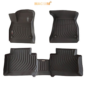 Thảm lót sàn sd Audi q8 etron 2024+ Nhãn hiệu Macsim chất liệu nhựa TPE cao cấp màu đen