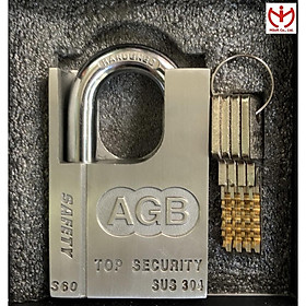 Mua Ổ khóa chống cắt AGB S60 thân Inox SUS 304 rộng 60mm - MSOFT
