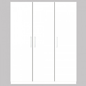 Tủ quần áo gỗ MDF Tundo 2 cánh 2 ngăn kéo màu trắng 120 x 55 x 200cm