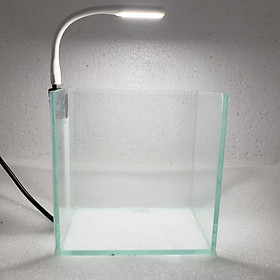 Bể cá mini để bàn 15cm có đèn led USB