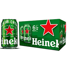 Lốc 6 Lon Heineken thường (330ml/Lon)