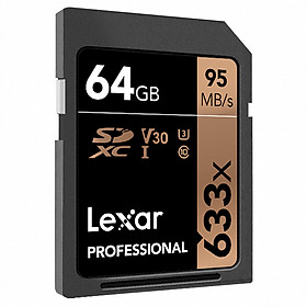 Thẻ Nhớ SDXC Lexar Professional 633x 64GB UHS-I 95MB/s - Hàng Chính Hãng