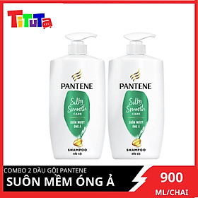 Combo 2 Dầu Gội PANTENE Suôn Mượt Óng Ả 900ml