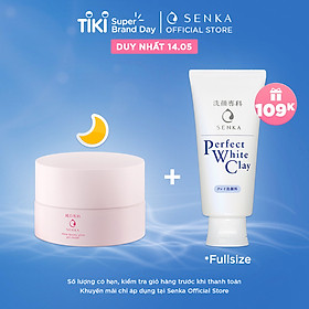 Kem Dưỡng Trắng Da Ban Đêm Senka White Beauty Glow Gel Cream 50g