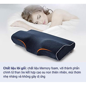 Mua Gối Memory Latex Pillow-Caro Xanh Trắng-50cm*30cm-Gối Cao Su Non-Hàng Nội Địa Nhật Bản