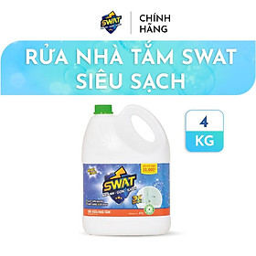 Chất Tẩy Rửa Nhà Tắm Swat Siêu Sạch Can 4Kg Siêu Tiết Kiệm