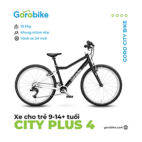 Xe Đạp Trẻ Em City Plus 4 Gorobike- Bánh 24 inch ( cho trẻ 10-14 Tuổi/ Cao 140-160Cm)