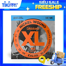 Mua Bộ Dây Đàn Guitar Điện/Electric Guitar D Addario EXL110 Nickel Wound  Regular Light 10-46 - Hàng Chính Hãng