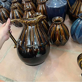Mua Lọ hoa dáng bình sữa men hoả biến kính  Gốm sứ Bát Tràng cao câp cao 27cm