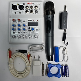 Combo Mixer Thu Âm Livestream Karaoke Mixer E4 và Micro Max19 Chính Hãng Giá Tốt -  Bảo Hành 12 Tháng Hàng Chính Hãng