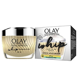 Kem dưỡng ngày Olay Whip Light As Air Touch Fragrance Free Spf 30 50ml