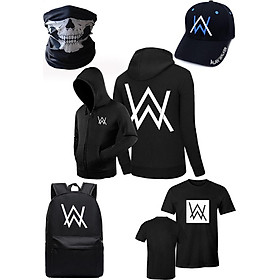 Combo alan walker 5 món áo khoác balo áo thun nón khăn thời trang T-mon