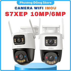 Camera Wifi IMOU 2 Mắt Ngoài Trời S7XP Cruiser Dual 6MP/10MP, quay 360 độ, đàm thoại 2 chiều - Hàng chính hãng