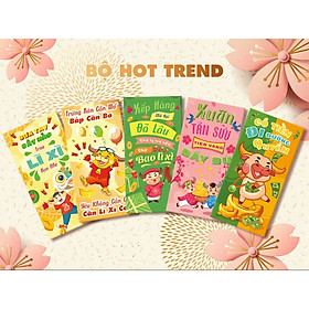 Xấp Bao Lì Xì Chúc Mừng Năm Mới - Bộ Hot Trend (10 Cái)