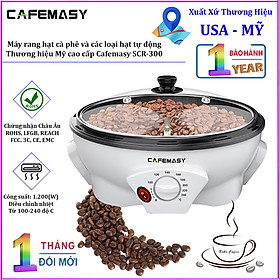 Mua Máy rang hạt các loại hạt tự động  thương hiệu Mỹ cao cấp Cafemasy SCR-300. HÀNG CHÍNH HÃNG