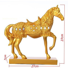 Mua Tượng ngựa phong thủy mạ lớp vàng 24k mã đáo thành công