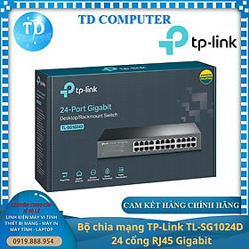 Mua Thiết bị chia mạng TP-Link TL-SG1024D (Gigabit (1000Mbps)/ 24 Cổng/ Vỏ Thép) - Hàng chính hãng FPT phân phối