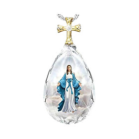 Crystal Pendant Jewelry Lovers Gift Religious Necklace for Women Girls Jesus