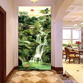 Mua Tranh dán tường 3D sơn thủy TDT06