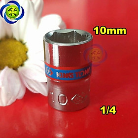 Mua Tuýp trắng ngắn 10mm loai 1/4 Kingtony 233510M dài 24mm 6 cạnh