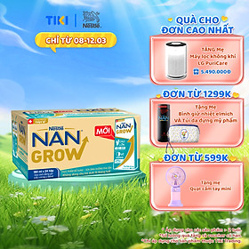 Thùng sữa bột pha sẵn Nestlé NANGROW 6(4x180ml) sữa mát công thức từ Thụy Sĩ với 100% Canxi giúp bé cao lớn vượt trội dành cho bé từ 1 tuổi