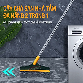 Trang Tổng Hợp Sản Phẩm Sale HOT Online Cây chà sàn nhà tắm Kitimop-Z4 thiết kế đầu gạt nước và đầu chổi xoay 120 độ quét nhà siêu...