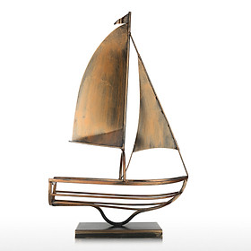 Sailing Wine Bottle Holder Iron Art European Creative Wine Rack Classic Bottle Storage Holder Practical Decoration - Coffee