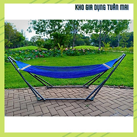 Mua Võng xếp sơn người lớn phi 32+Lưới( Ảnh thật)_Khung Võng Xếp