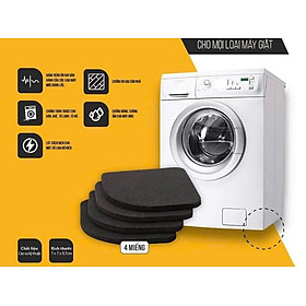 Bộ 04 chân đế cao su đa năng Đế chống rung máy giặt - Đế chống ồn máy giặt, máy sấy, tủ lạnh, bàn ghế 