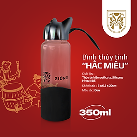 Mua Bình Giữ Nhiệt Inox Tai Mèo Màu Đen Thương Hiệu La Fonte x Gióng Có Dung Tích 350ml