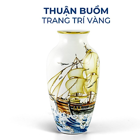 Mua Bình hoa 27cm Thuận Buồm Trang Trí Vàng - Minh Long I